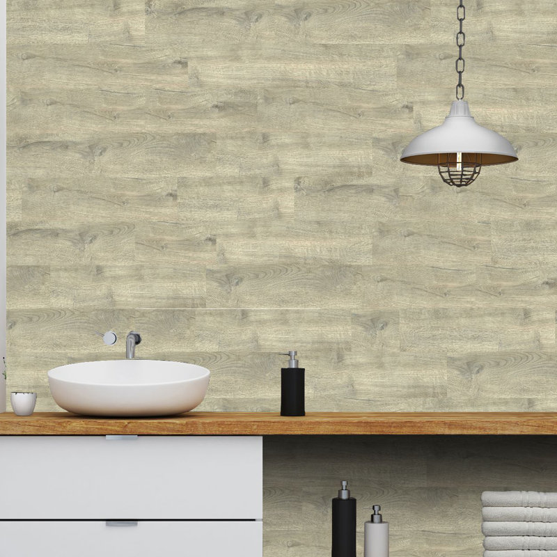 Porpora Elegant 6" x 36" Peel and Stick Vinyl Wall Paneling in Light
